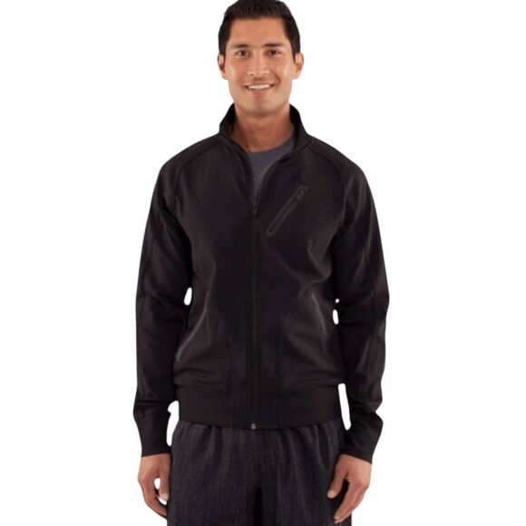 LULULEMON ATHLETICA Men's Trainer Jacket Black Size Medium - Picture 1 of 3